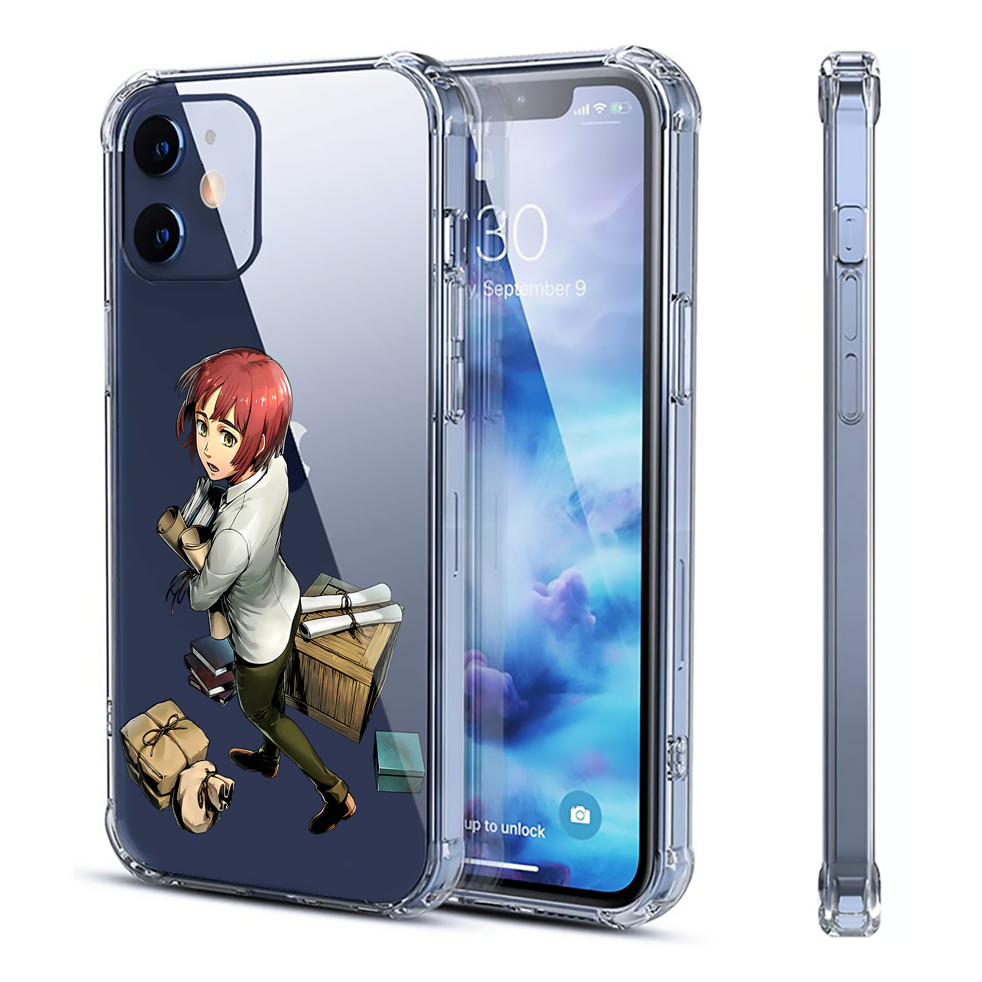 （画像用） 進撃の巨人 Attack on Titan 【iPhone 12シリーズ対応】透明スマホケース（クリアソフトケース）